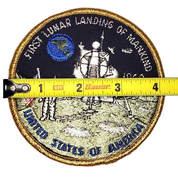 Vintage Original Apollo 11 First Lunar Landing Mankind Patch Official NASA 1969 - Picture 6 of 6